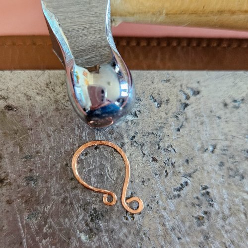 Margot Potter's Falloween Bracelet  - , Contemporary Wire Jewelry, Dapping, Dapping Jewelry, Findings, Clasps, Components, Wire Wrapping, Wrapping, Wire Wrapping Jewelry, add a bit of texture.